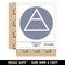 Triangle Witch Symbol Air Wicca Element Waterproof Vinyl Phone Tablet Laptop Water Bottle Sticker Set - 5 Pack